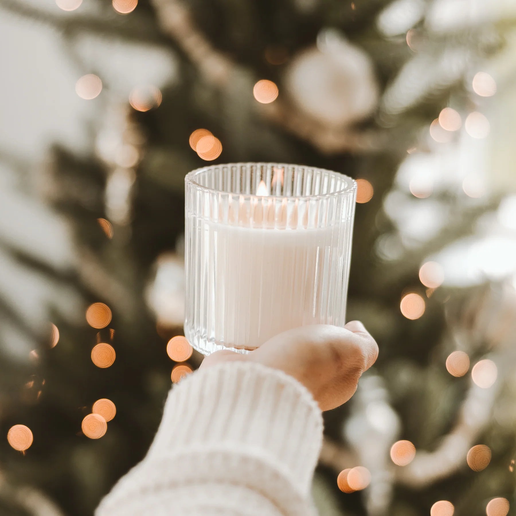 Christmas Fluted Soy Candle