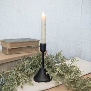 Minimalist Black Taper Candle Holder Set