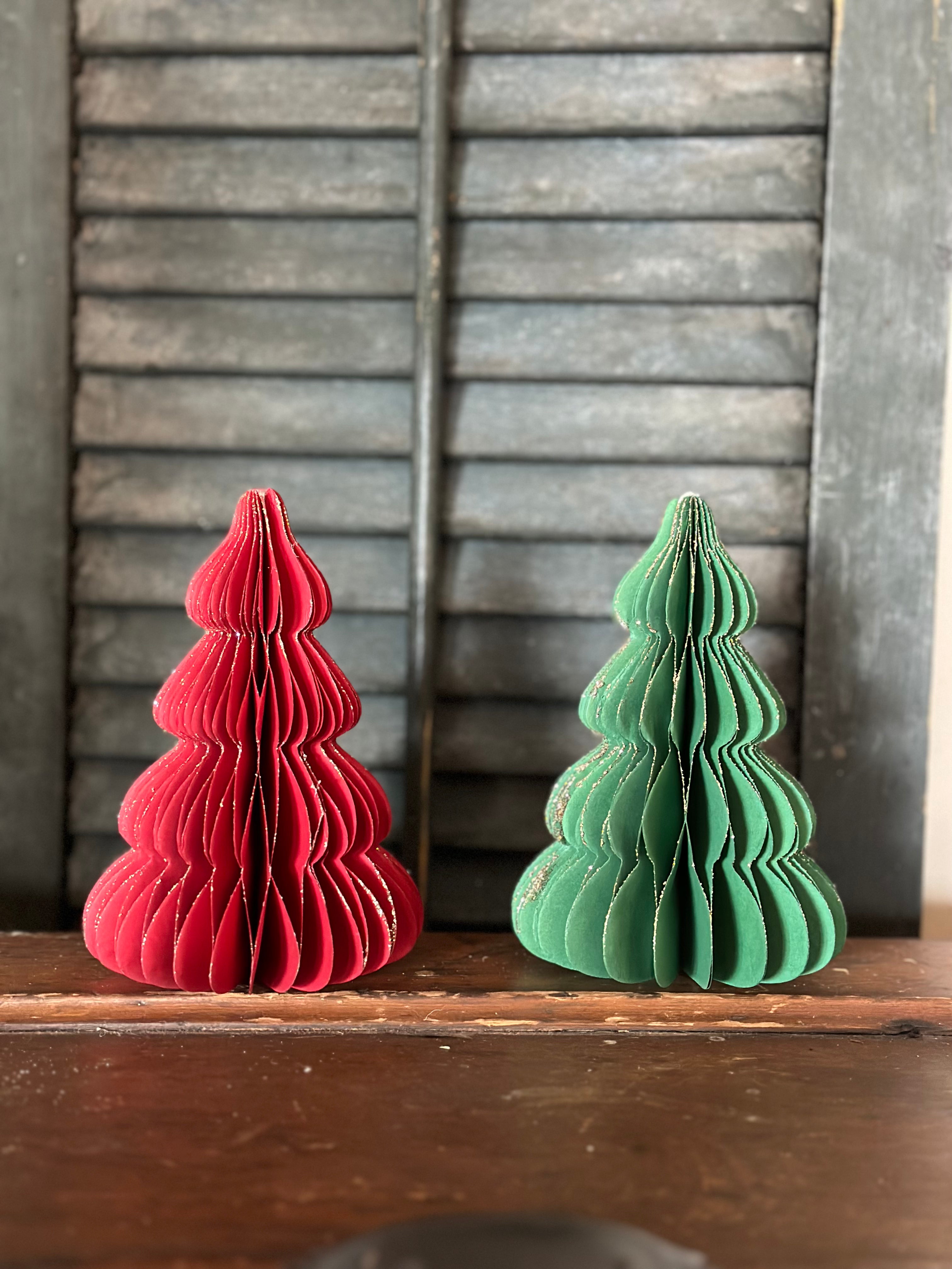 Paper Fold Christmas Trees