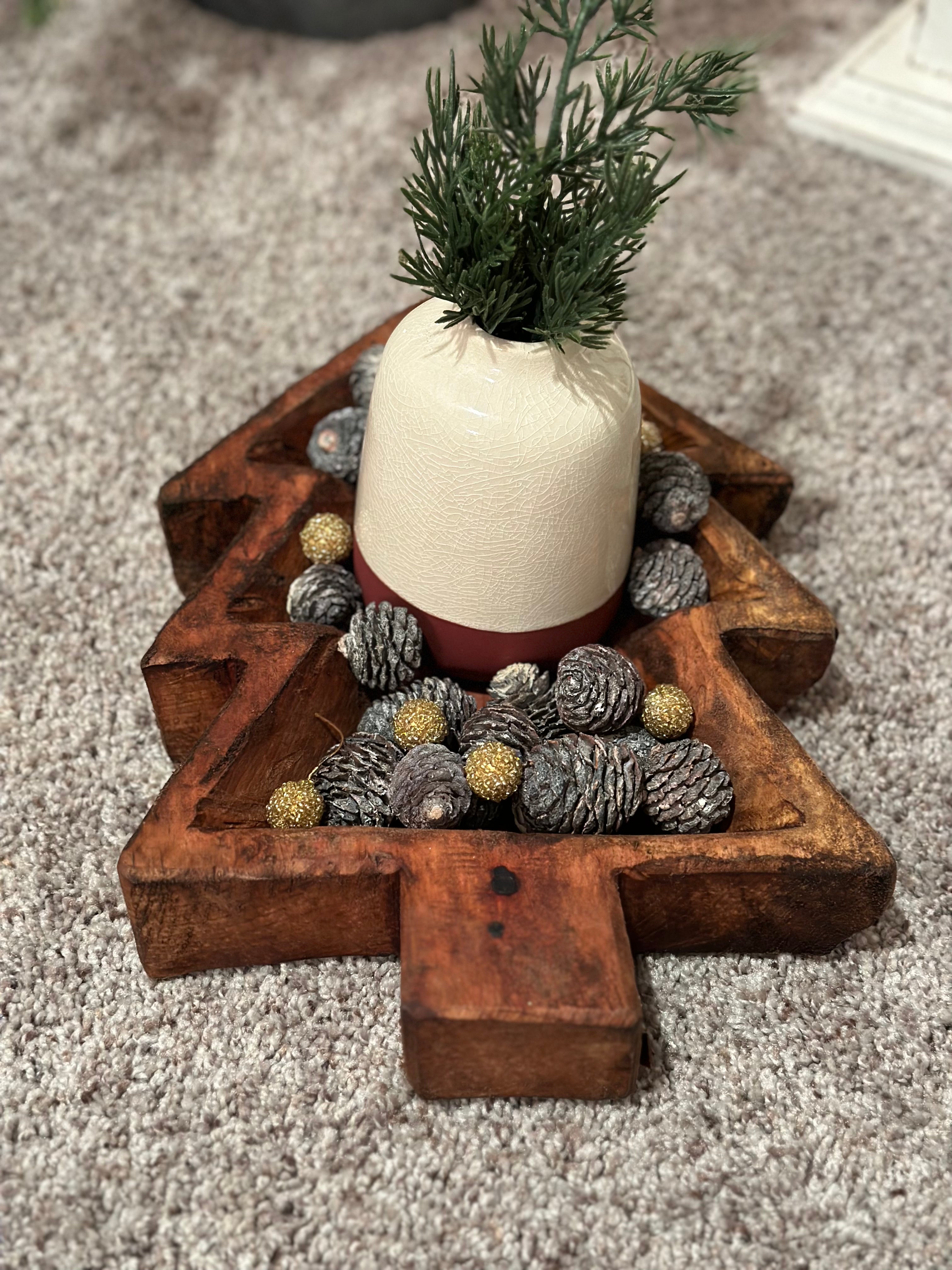 Pine Cone and Vase Tree Mold Gift Set