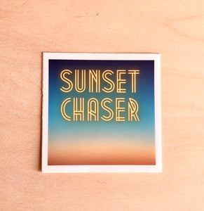 Sunset Chaser Vinyl Sticker