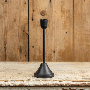 Minimalist Black Taper Candle Holder Set