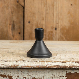 Minimalist Black Taper Candle Holder Set