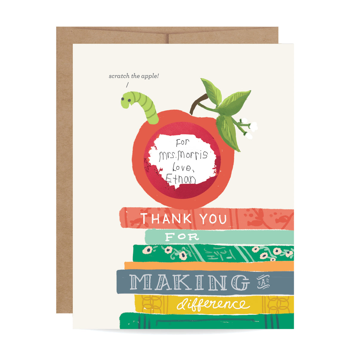 Teacher Appreciation Scratch-off Card – Hope and Pine