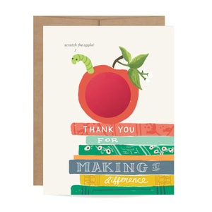 Teacher Appreciation Scratch-off Card