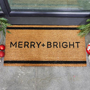 Merry & Bright Door Mat
