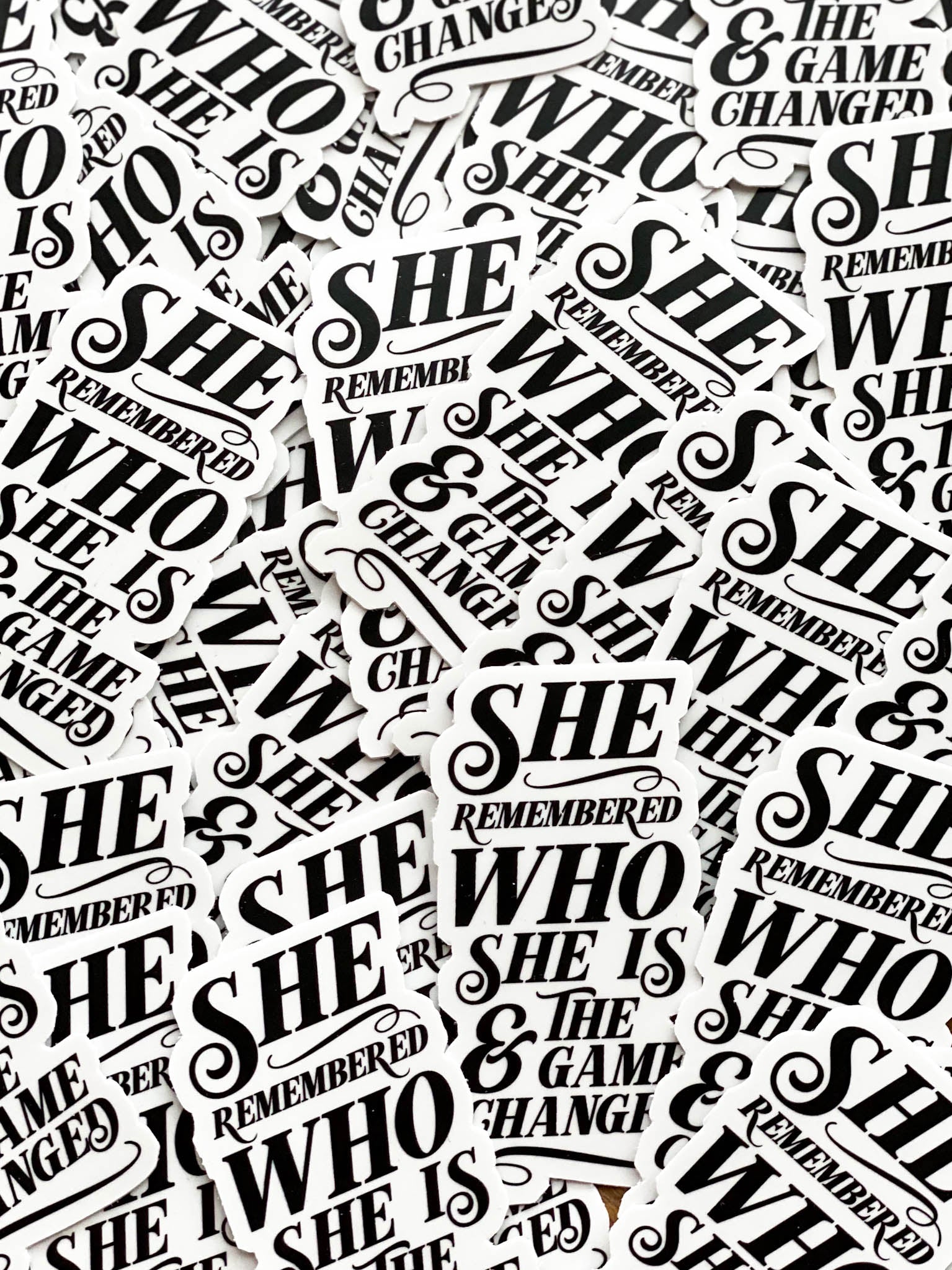 She Remembered Who She Is Vinyl Sticker