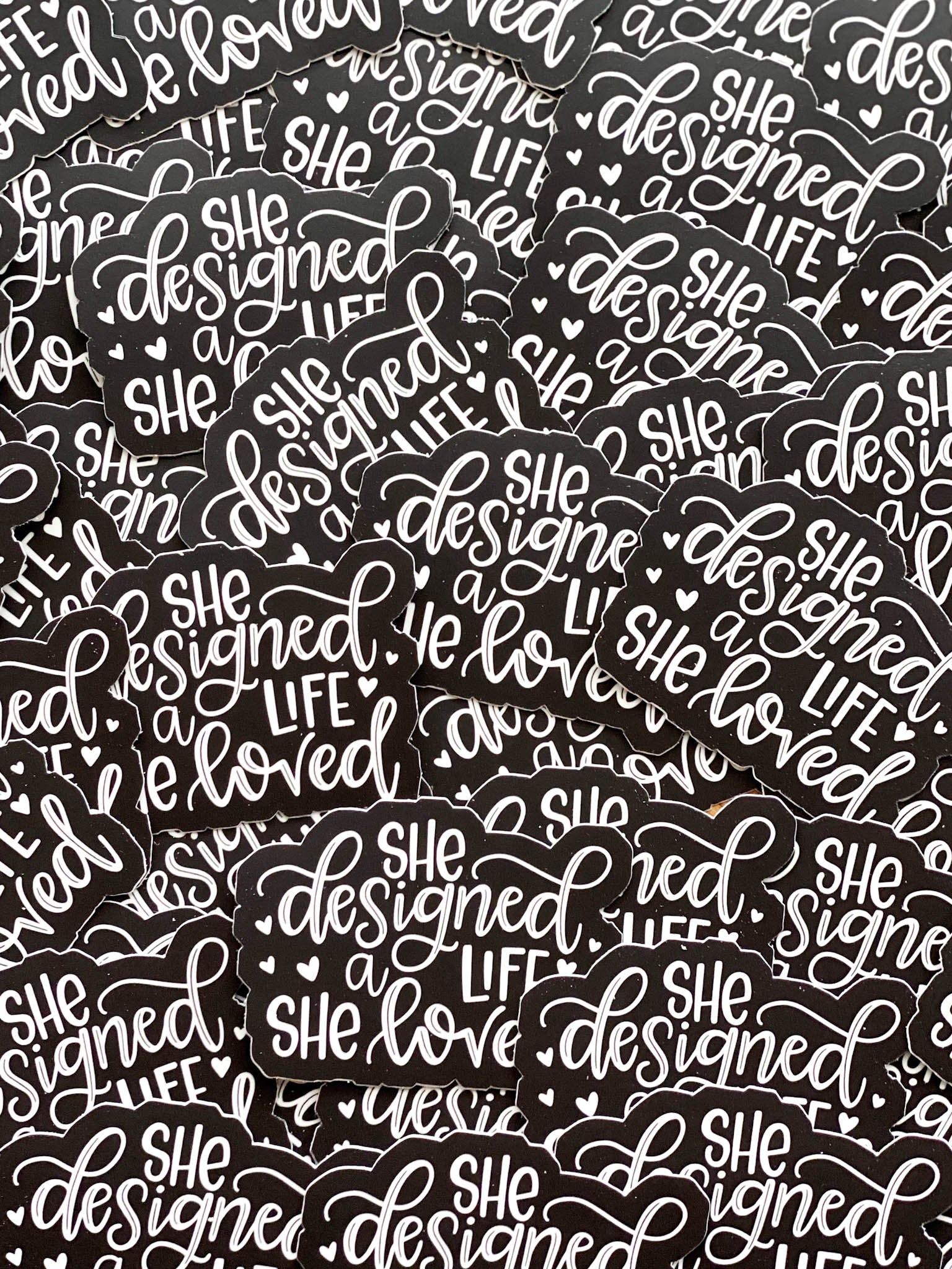 She Designed a Life She Loved Vinyl Sticker