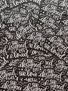 She Designed a Life She Loved Vinyl Sticker