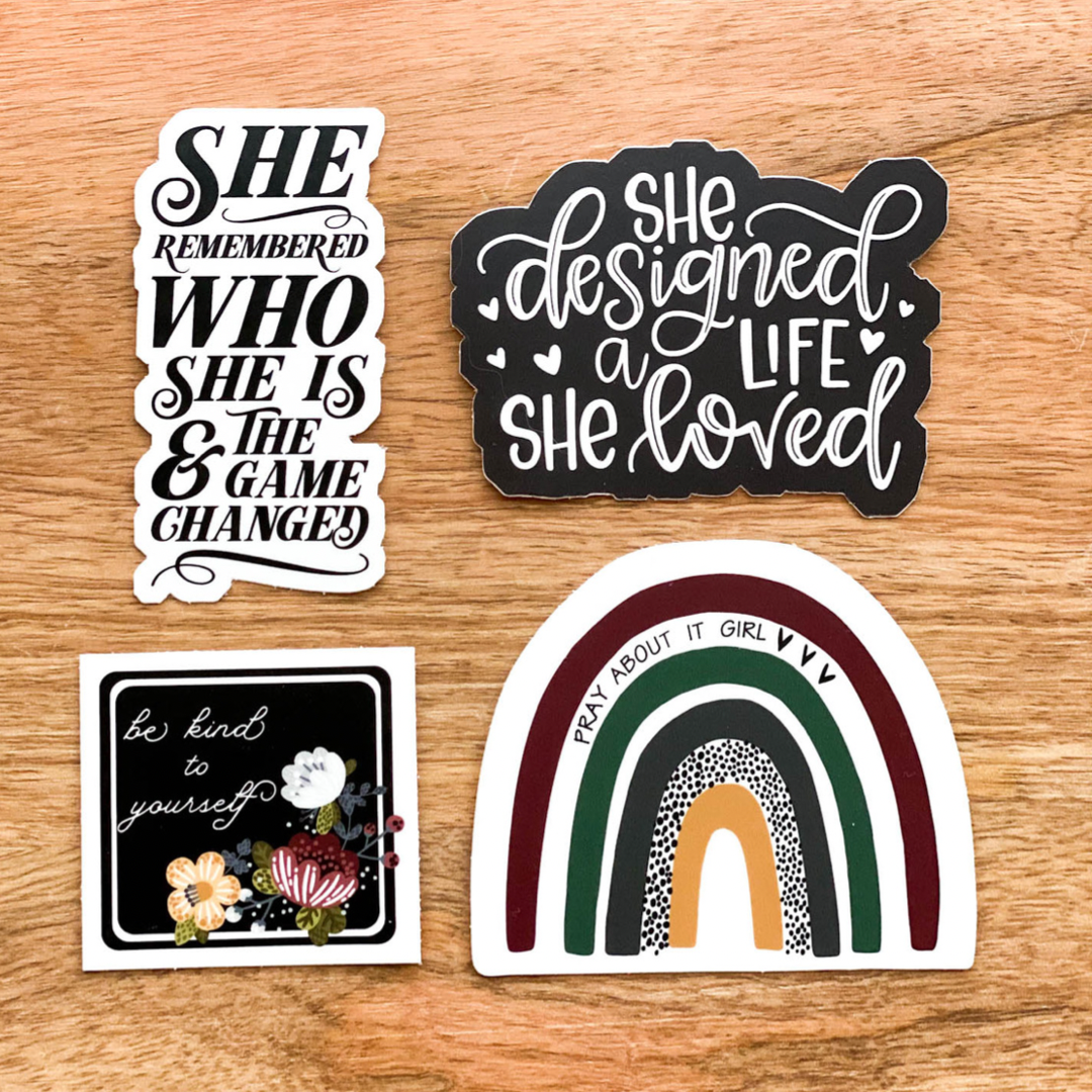 She Designed a Life She Loved Vinyl Sticker