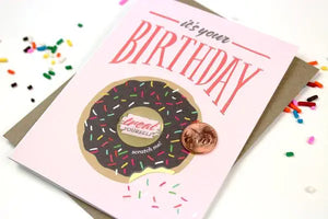 Birthday Donut Scratch Off Card