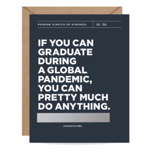 Pandemic Graduation Scratch-off Card