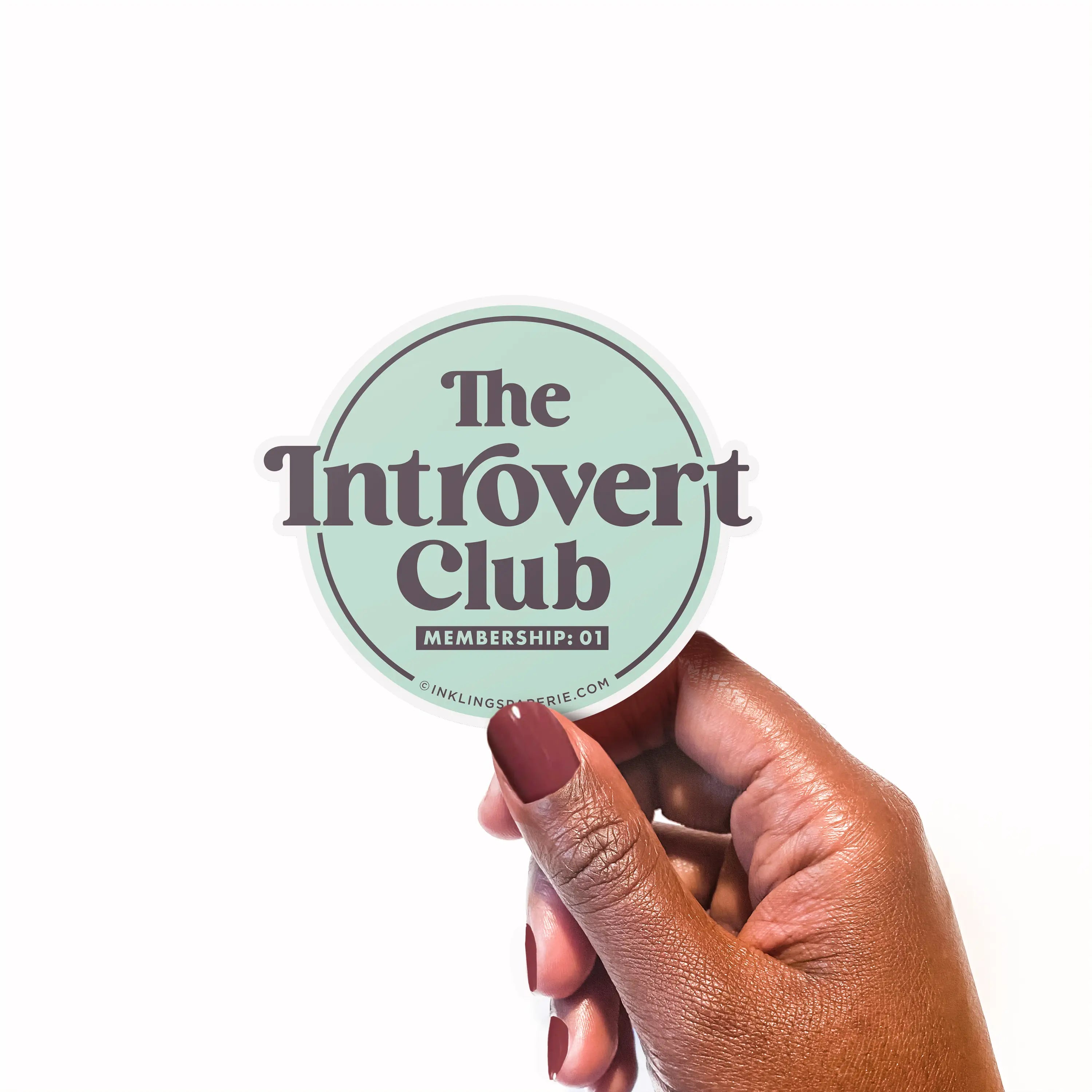 Introverts Club Sticker